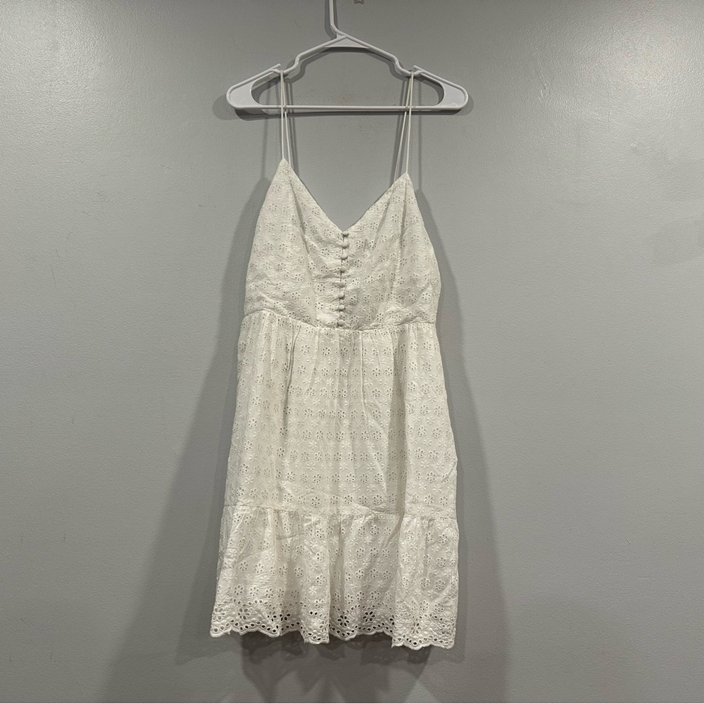 Alice + Olivia Fae White Eyelet Dress 12